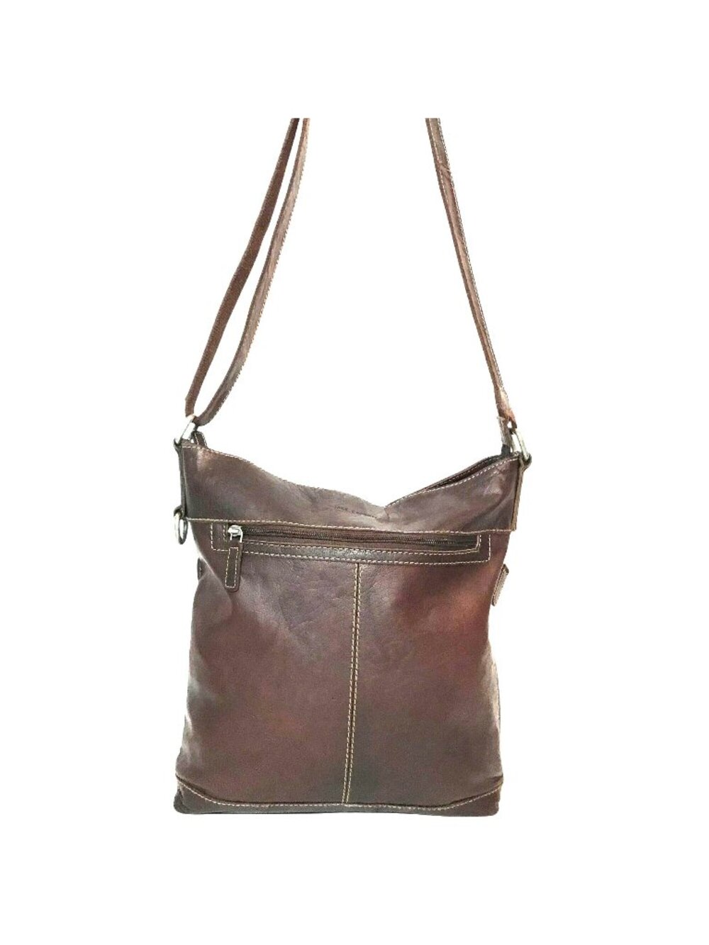 Jack Georges Handmade Crossbody Conceal Carry Brown Buffalo Bag